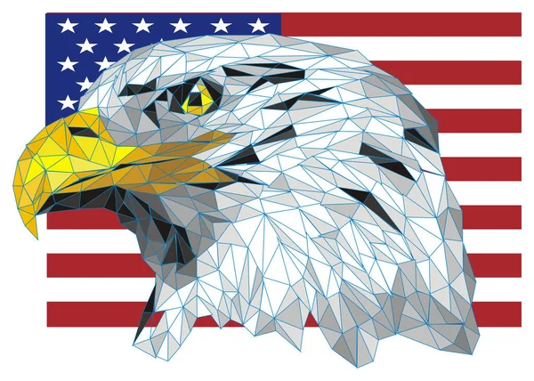 Águila Papel Bandera Grande — Foto de Stock