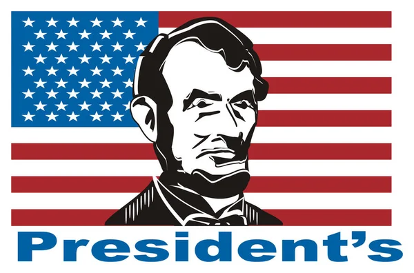 Abraham Lincoln Fue Decimosexto Presidente — Foto de Stock