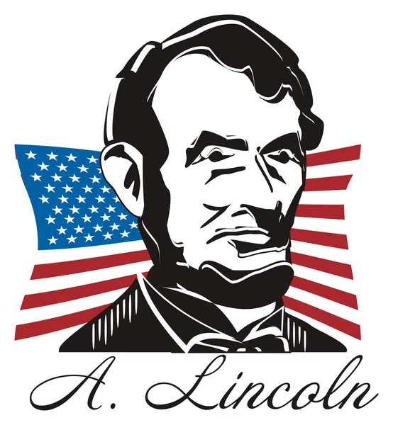 Abraham Lincoln Usa Nın Başkanıydı — Stok fotoğraf