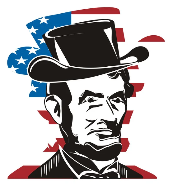 Abraham Lincoln Usa Nın Başkanıydı — Stok fotoğraf