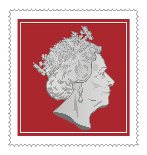  Kraliçe II. Elizabeth ve kırmızı posta damgası