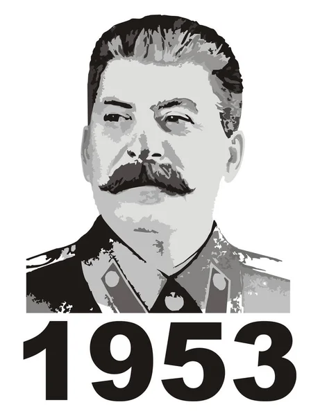 Josef Stalin Und Schwarze Zahlen — Stockfoto