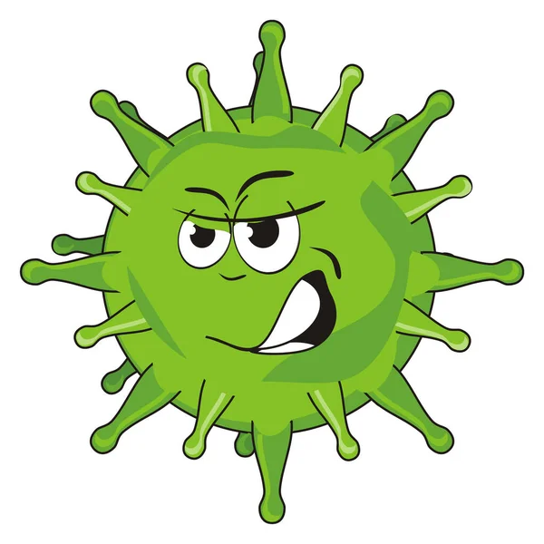 Angry Virus Name Coronavirus — Stock Photo, Image