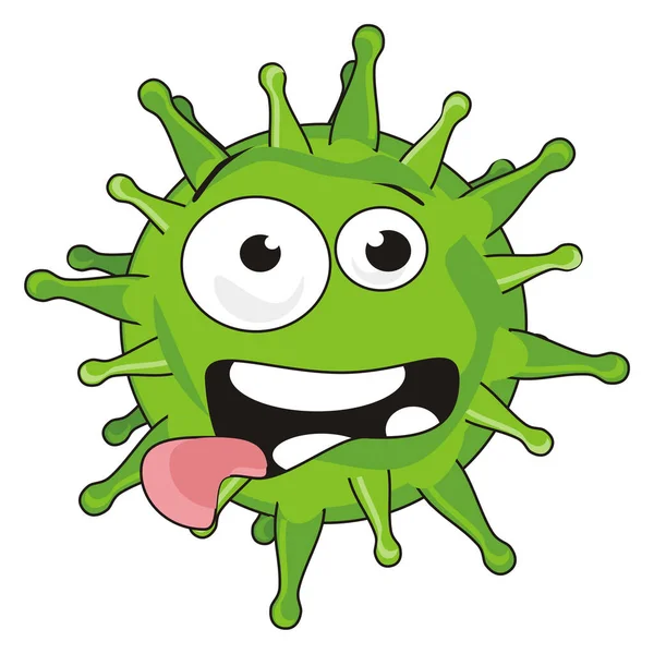 Crazy Face Stamm Coronavirus — Stock Photo, Image