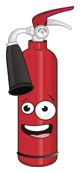 Extintor Vermelho Sorridente — Fotografia de Stock
