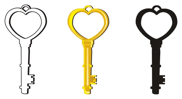 Lot Keys White Background — Stock Photo, Image