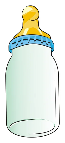 Nappflaska Mjölk — Stockfoto