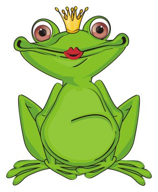 Kırmızı rujlu yeşil prenses.