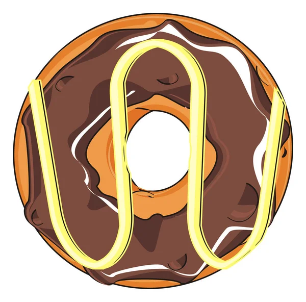 Ein Leckerer Schokoladen Donut Hier — Stockfoto