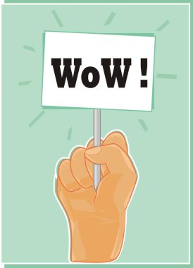 İnsan eli, afişi kelimeyle tutuyor.