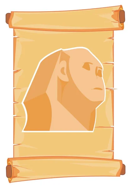 Голова Сфінкса Папірусі — стокове фото