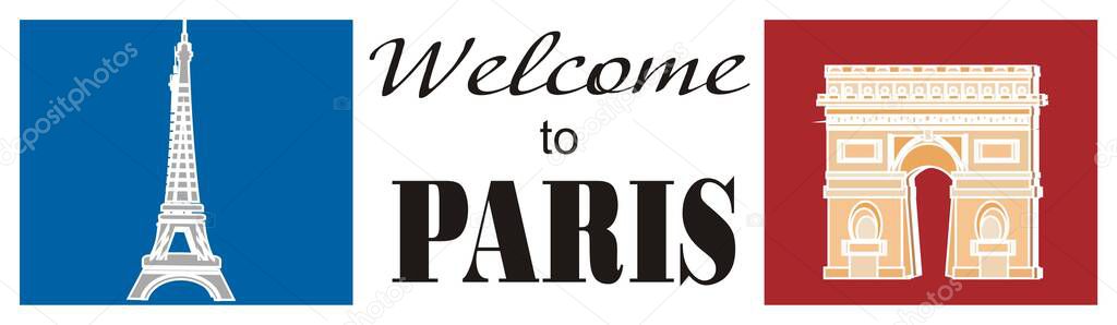 symbols and welcome to Paris