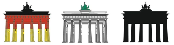 Burada Farklı Brandenburg Kapısı Var — Stok fotoğraf