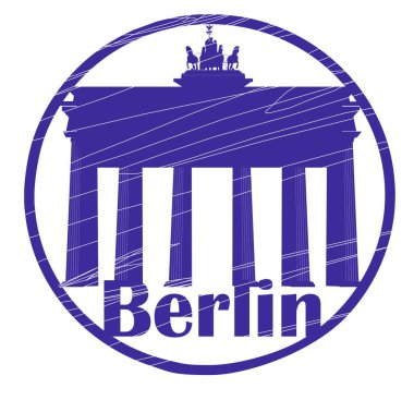 Brandenburg Kapılı Berlin 'in mavi damgası