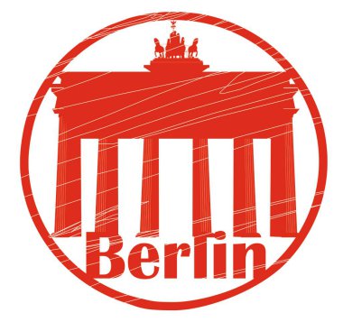 Brandenburg Kapılı Berlin 'in kırmızı damgası