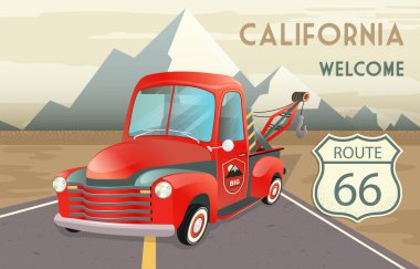 Retro araba eski Amerikan