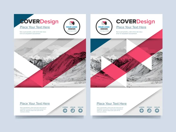 Brochure lay-out ontwerp vectorillustratie — Stockvector