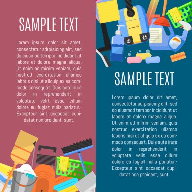 Afiş vektör çizim simgeleri Temizleme