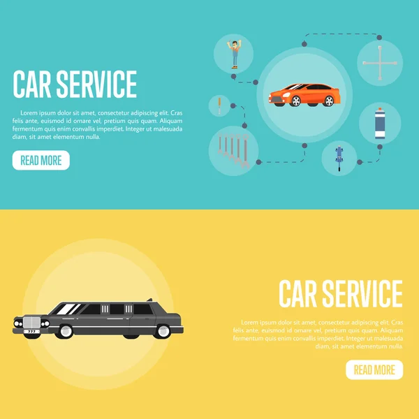 Auto service illustratie — Stockvector