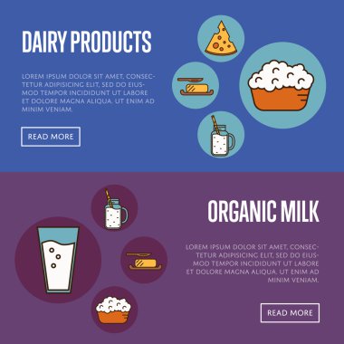 Organik ürünler yatay Web sitesi şablonları