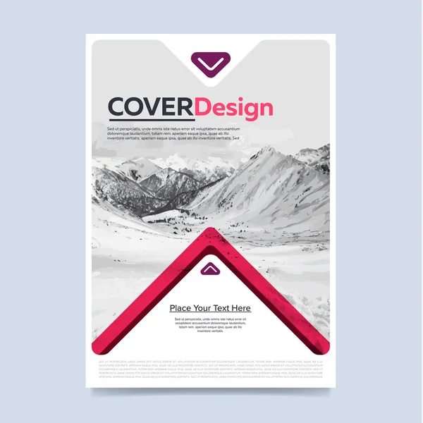 Cover ontwerp voor jaarverslag of brochure — Stockvector