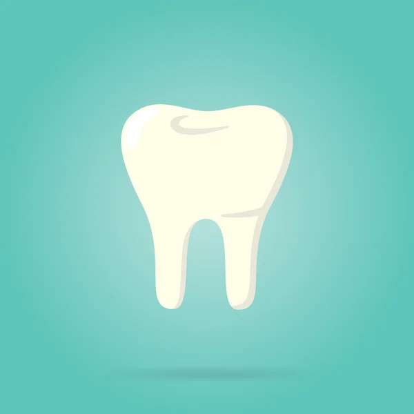 Ząb logo na białym tle, raster — Zdjęcie stockowe
