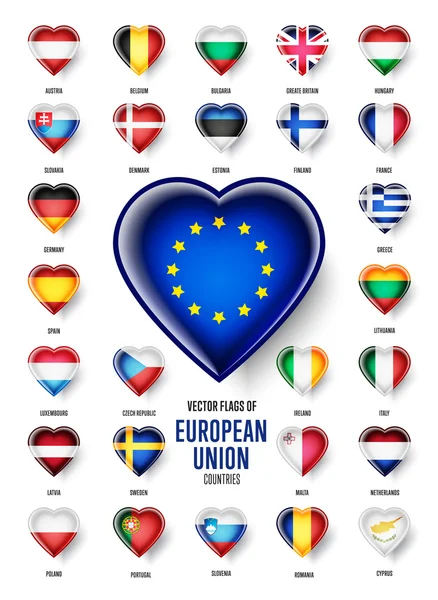 Az Európai Unió országjelzői ikonja, raszteres — Stock Fotó