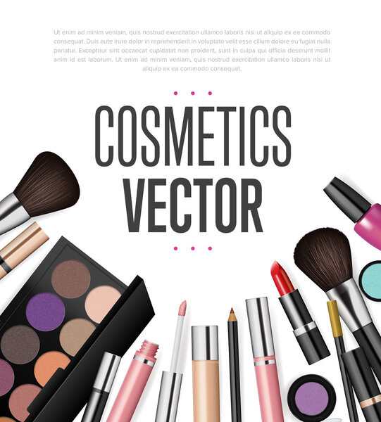 Шаблон косметического бренда. Реалистичный набор упаковки
.