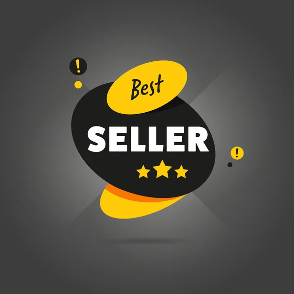 Emblema de melhor vendedor plana — Fotografia de Stock