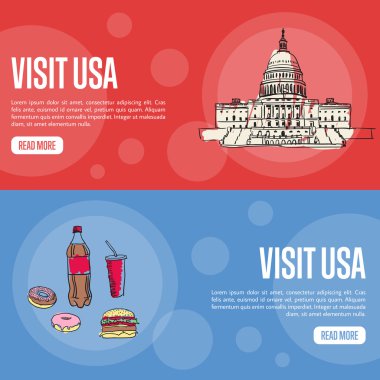 ABD Turistik Vektör Ağı Sancaklarını Ziyaret Et