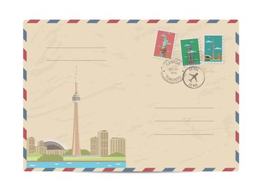 Pullu eski posta zarfı