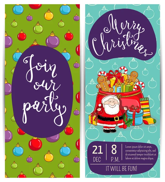 Folheto de promoção brilhante para a festa de Natal do clube —  Vetores de Stock