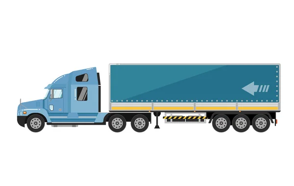 Freight truck isolated on white background — Stock Vector