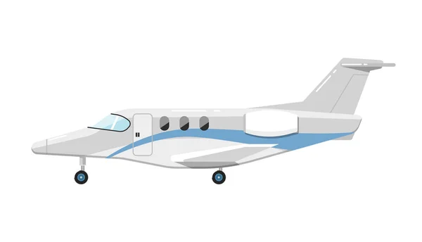 Avion isolé sur fond blanc — Image vectorielle