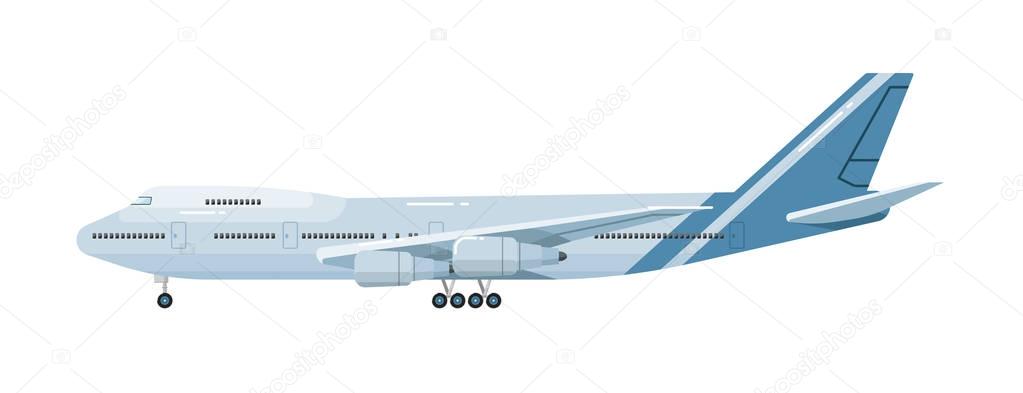 Airplane isolated on white background