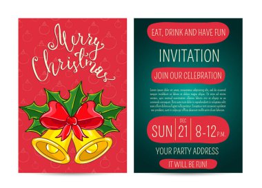 Parlak promosyon Club Noel partisi el ilanı