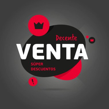 Siyah Cuma satış etiket vektör izole