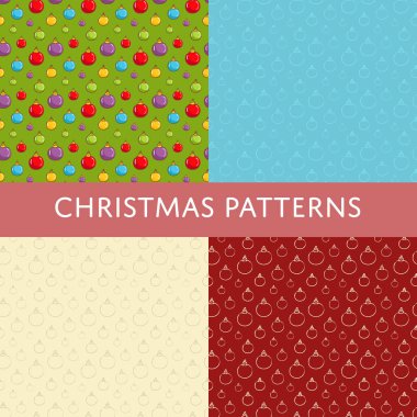 Noel renkli vektör Dikişsiz desen ayarla