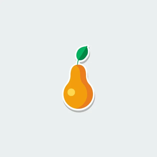 Symbole coloré - poire mûre — Image vectorielle