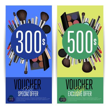 Kozmetik hediye çekleri ile ön ödemeli toplam kalıp