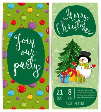 Parlak promosyon Club Noel partisi el ilanı