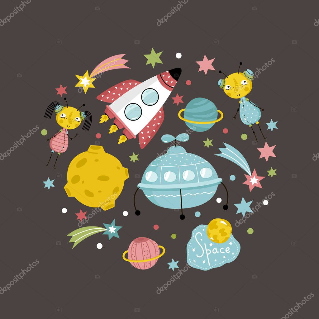 Space Objects in Cartoon Style Vector Collection Stock Vector Image by ©studioworkstock #130027846 Space Objects in Cartoon Style Vector Collection Stock Vector Image by ©studioworkstock #130027846