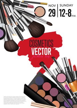 Tarihi ve saati olan Kozmetik Vektör Tanıtım Pilotu