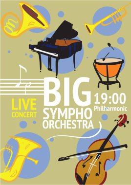 Büyük Senfoni Orkestrası konser Poster