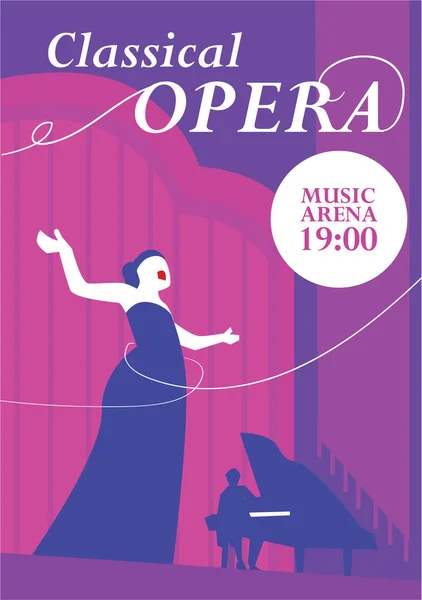 Opéra classique Concept vectoriel — Image vectorielle