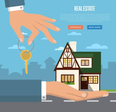 Emlak ajansının web sitesi taslağı