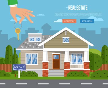 Emlak ajansının web sitesi taslağı