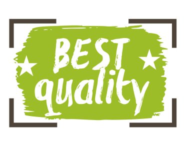 En iyi kalite el çekilmiş izole etiket