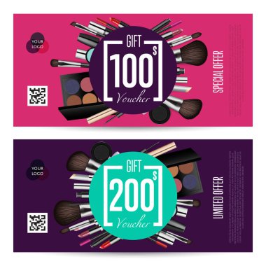 Kozmetik hediye çekleri ile ön ödemeli toplam kalıp