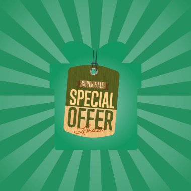 Özel Fırsat izole Satılık etiket